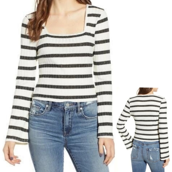 Ten Sixty Sherman Tops - Ten Sixty Sherman Glittery Striped Top